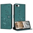 thumbnail image 2 of Wallet Case for iPhone 7 / 8 / SE 2022 & 2020,Women Flip Magnetic Folio PU Leather Protective Case Wrist Strap Card Slots Holder Purse Emboss Cute Puppy Stand Phone Case,Darkgreen, 2 of 10