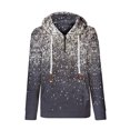 thumbnail image 4 of Pntutb - Sudadera de manga larga con estampado informal para mujer, cuello alto, con cordón, blusa con bolsillo Pntutb Pntutb-546, 4 of 5