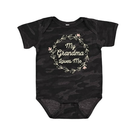 

Inktastic My Grandma Loves Me Grandchild Gift Baby Girl Bodysuit