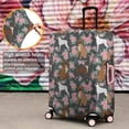 thumbnail image 4 of Cute Boxer Dog and Flowers Florals Luggage Cover Fashion Suitcase Cover Baggage Covers Fit 25-28 Inch Luggage (Go Travel), 4 of 5
