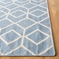 thumbnail image 3 of Safavieh Dhurries Addison Geometric Area Rug, Blue/Ivory, 6' x 6' Square, 3 of 11