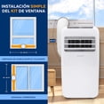thumbnail image 4 of Aire Acondicionado Portátil SereneLife 12000 BTU para Espacios de hasta 50 m2 Incluye Control Remoto y Kit de Montaje, 4 of 7
