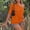 Orange, variant on Harpily Womens T-Shirts Y2K Style Asymmetric Neckline Off Shoulder Short Sleeve Casual Basic Short Sleeve T-Shirt