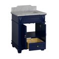 thumbnail image 4 of Elizabeth 30" Bathroom Vanity with Royal Blue Cabinet and Carrara Marble Top, 4 of 4