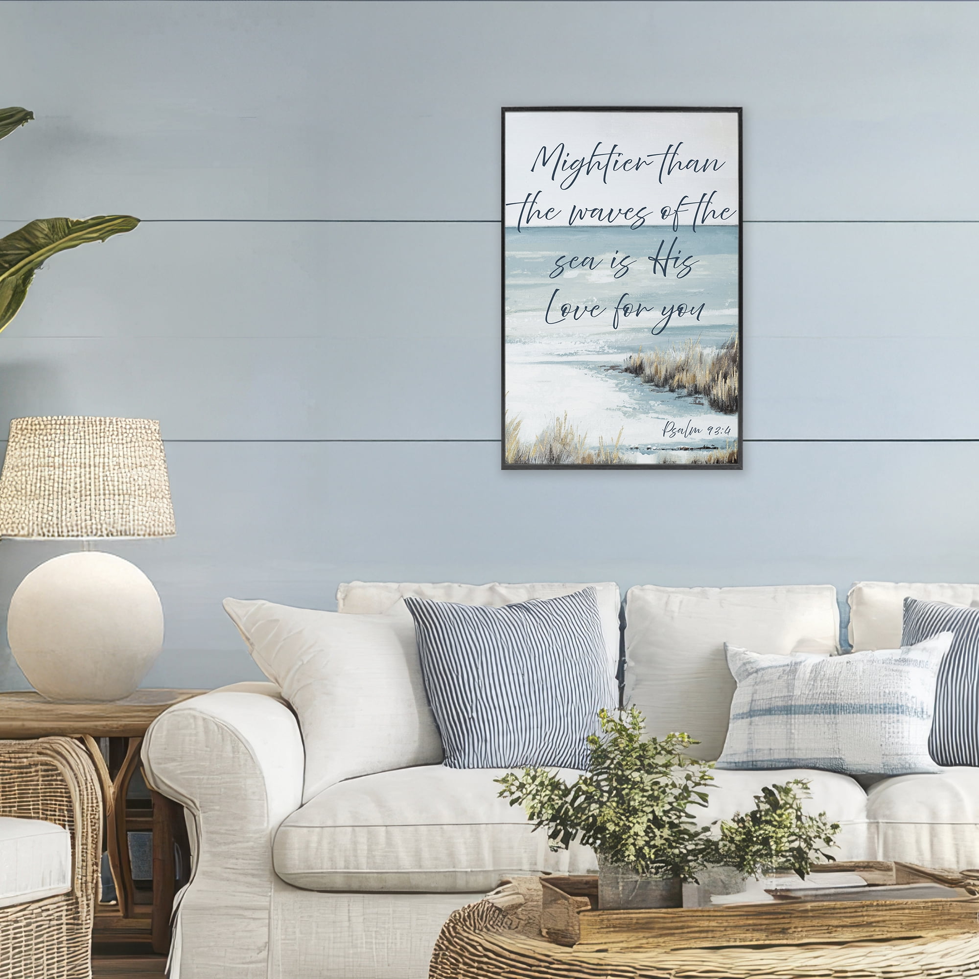 Stupell Industries Mightier Than The Waves Black Framed Giclee Art, design by Patricia Pinto