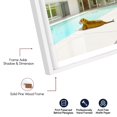 thumbnail image 4 of Poolside Predator Shadowbox Print Coastal Art Prints by Notoriart, White Frame, 37 x 55, 4 of 7