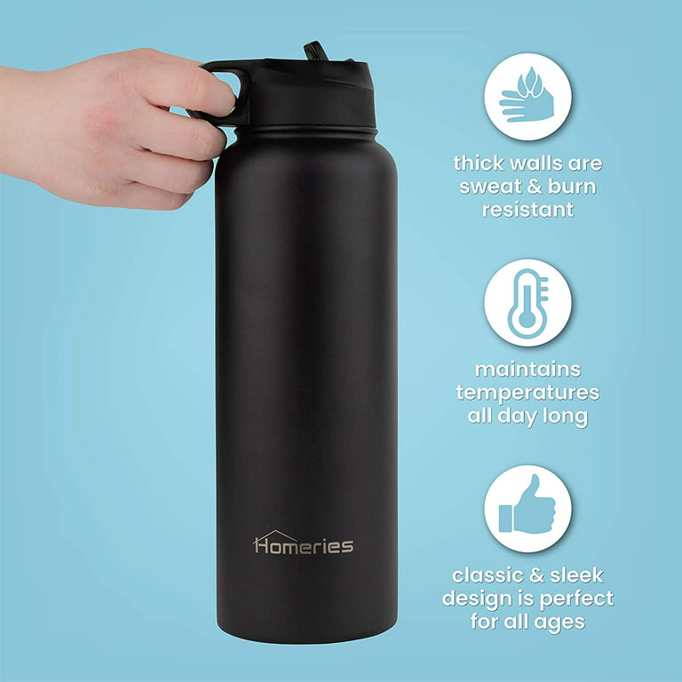 Simple Modern Water Bottle with Straw and Chug Lid Vacuum Insulated Stainless Steel Metal Thermos Bottles Reusable Leak Proof BPA-Free Flask for