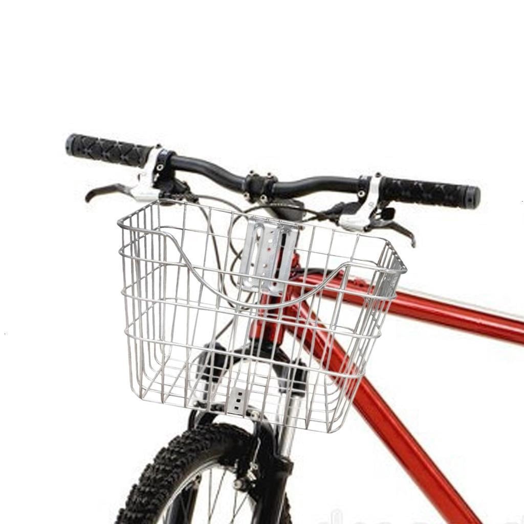 Detachable Front Bike Basket Electric Bikes Storage Basket Cycling Bike Wire Basket for Bike Road Bikes Travel
