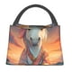 thumbnail image 1 of Easygdp Starry Sky Cute Horse Bolsa de Almuerzo Insulada Reutilizable, Bolsa de Mano y Bandolera para Oficina, Trabajo, Viajes, 1 of 6