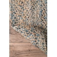 thumbnail image 4 of nuLOOM Eliz Hand Braided Jute Runner Rug, 2' 6" x 6', Blue, 4 of 4