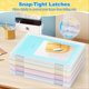 thumbnail image 4 of 4 Pack A4 File Box Paper Storage Rack Document Protector, 4 of 5