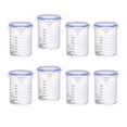 thumbnail image 1 of Contenedores de pintura de 8 piezas, vasos de almacenamiento de pintura prácticos, ligeros y reutilizables 800 ml, 1 of 8