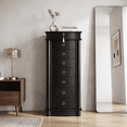 thumbnail image 2 of Hives and Honey Nora Traditional Jewelry Armoire with Locking Compartment and Ample Storage, Black, 2 of 8