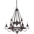 thumbnail image 3 of Traditional Nine Light Chandelier in Rustic Black Finish Bailey Street Home 71-Bel-1809327, 3 of 6