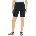 thumbnail image 2 of Hilary Radley Womens Bermuda Pull-On Short (Navy/Offwhite Combo, X-Small), 2 of 3