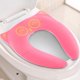 thumbnail image 1 of Asiento De Inodoro Para Adultos Asiento De Inodoro Anticaída Antideslizante Rosa Plegable Portátil Asiento De Entrenamiento Para La Mayoría De Los Inodoros, 6 Almohadillas De Silicona Antidesliza, 1 of 5