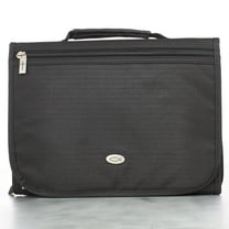 Black Polyester Tri-fold Organizer Bible Cover