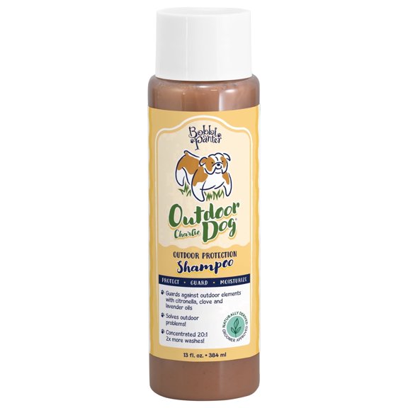 Bobbi Panter Signature Outdoor Dog (Charlie Dog) Shampoo (13 oz), Clove Oil, Lavender Oil, Cedarwood Oil, Citronella