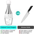 thumbnail image 4 of Stainless Steel Vegetable Food Chopper - Manual Hand Chopper for Onions, Garlic, and More, 4 of 5