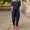 Blue, variant on Women Summer Solid Color Casual And Linen Short Sleeve Round Neck Loose Wide Leg Pants Suit Homecoming Suits for Women Pin Striped Suit for Women Romper Dressy Womens Tuxedo Suit Set Life Party Romper