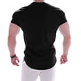 thumbnail image 3 of pstuiky camisetas para hombre, Camiseta de manga corta con solapa y botones y bolsillos de color enrejado para hombre ropa de hombre xxxl, 3 of 3