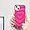 Hot Pink Heart, variant on Case for iPhone 14,Cool Hot Pink Bubble Design 3D Meteorite Pattern Wave Curly Wave Frame Glitter Case,Shockproof Soft TPU Protective,for iPhone 14 Case 6.1 inches