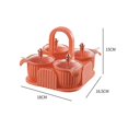 thumbnail image 3 of tredstone Seasoning Box Seasoning Spice Box Portable Handle for Rrestaurant Sugar Orange, 3 of 9