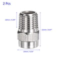 thumbnail image 5 of 2pcs 0 Degree Surface Clean Tips 1.382mm Dia. 1/4" NPT Male Stainless Steel with Sealing Tape, 5 of 7