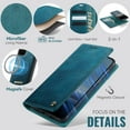 thumbnail image 5 of Magnetic 2 in 1 Magsafe Detachable Wallet Case for Samsung Galaxy S20 Plus with Card Holder Women Men, Retro PU Leather【RFID Blocking】Kickstand Shockproof Cover, 5 of 14