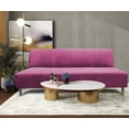 thumbnail image 2 of Sofa Cama Reclinable El Bazar Store Miami Rosa terciopelo, Futon 3 posiciones, Sala, Love Seat, 2 of 7