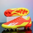 thumbnail image 3 of Botas de fútbol profesionales para hombre, botines antideslizantes, ultraligeros, transpirables, para entrenamiento deportivo al aire libre, novedad, 3 of 5