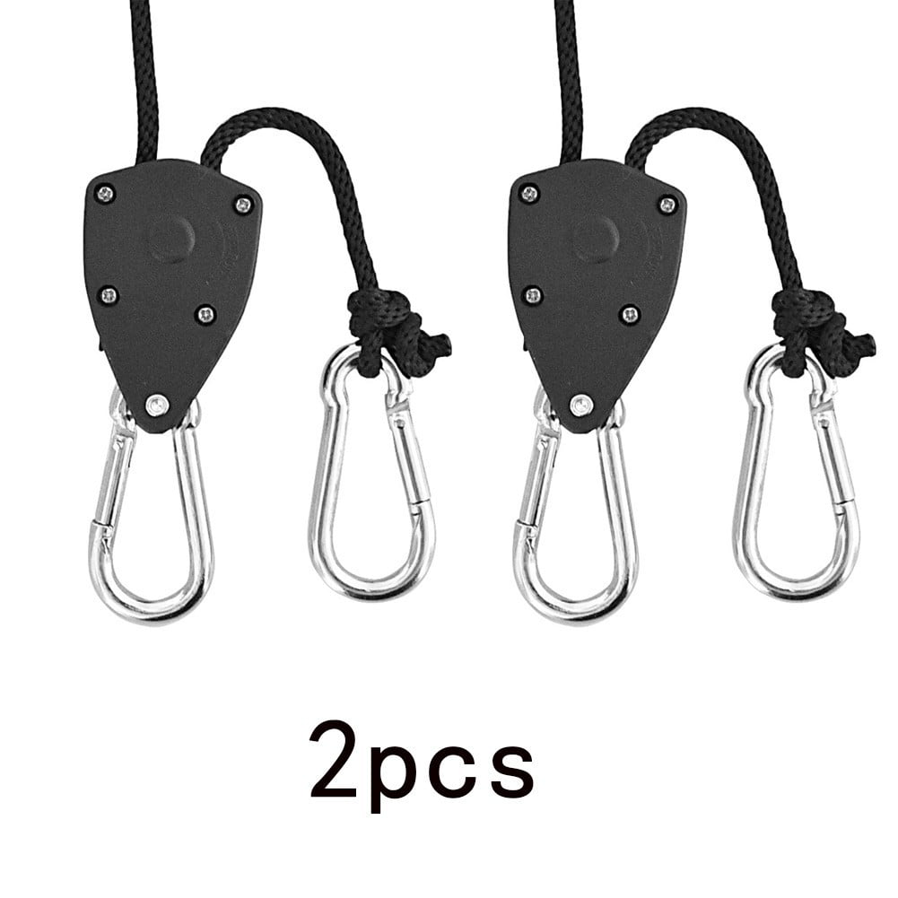 Grow Light Hangers 1/8 Adjustable Rope Ratchets Hydroponics Tent Filters 