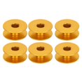 thumbnail image 4 of Lot de 100 bobines de rechange en aluminium pour machine à coudre (jaune), 4 of 4