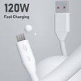 thumbnail image 4 of Data Cable High Current Fast Charging 120W Micro USB Mobile Phone Charger Cable Data Cord for Office, 4 of 10