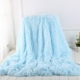 thumbnail image 5 of Ngheia 80*120Cm Blanket C, 80X120Cm Soft Shaggy Warm Bed Sofa Bedspread Bedding Sheet Throw Blanket, Blanket-Red Bean Paste Powder, 5 of 5