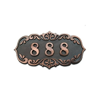 Custom Numbered CUSTOM Numbered Brass Tags Oval with Holes