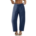 thumbnail image 6 of Womens Casual Wide Leg Pants Comfy High Waist Work Lounge Bottoms with Pockets Office & Weekend Outfit, 6 of 6