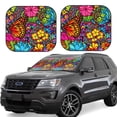 thumbnail image 1 of Saiise Butterfly Garden for Foldable Car Sun Shades (2-Pack) Offer Sun Protection with an Easy-fold Design for Convenient Windshield Shading-Large, 1 of 6
