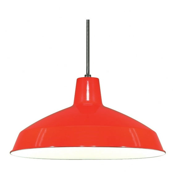 SF76/663-Nuvo Lighting-One Light Outdoor Pendant-16 Inches Wide by 8.13 Inches High-Red Finish
