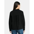 thumbnail image 3 of Time and Tru Women's Cotton Corduroy Popover Shirt with Long Sleeves, Sizes XS-XXXL, 3 of 5