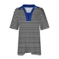 thumbnail image 3 of Scyoekwg Casual Womens Tops Going Out Tops Loose Ladies Blouses Dressy Casual Cute T Shirts Short Sleeve Womens Summer Fashion Trendy, 3 of 5