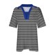 thumbnail image 4 of Tops Cortos para las Mujeres Blusas Impresas Manga Corta Turndown Collar Camiseta, Tops de Blusa para las Mujeres Casual, 4 of 5