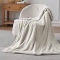 thumbnail image 3 of Manta de forro polar Sherpa Bedsure para sofá, 130 x 150 cm, lino, 3 of 7
