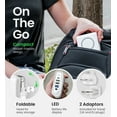 thumbnail image 2 of INFINACORE Pandora Portable Power (P3) 8000mAh Fast Charging Qi Wireless Power Bank Charger - Compatible with iPhone 15 14 13 12 11 Pro Max Mini - Phone Laptop iPad Tablet Power Bank - White, 2 of 7