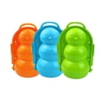 thumbnail image 1 of Mikilon 3PCS Snow Snowball Maker Clip Maker Snowman Shaped Snow Sand Mold Tool Winter Kids, 1 of 9