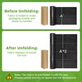 thumbnail image 4 of Shade&Beyond 3'x50'Weed Barrier Landscape Fabric, 2.5OZ Woven Weed Control Fabric, Weed Blocker Mat, Easy Setup, Durable Gardening Fabric for Driveway Ground Cover, Black, 4 of 7