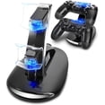 thumbnail image 1 of Cargador de controlador compatible con PS4, ZB ZealBoom Playstation 4 Games Dualshock 4 Dock Charger Stand Holder para PS4, PS4 Slim, PS4 Pro Controller, 1 of 4
