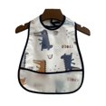 thumbnail image 1 of Mono impermeable para niños, babero de algodón para bebé, bolsa de alimentación para la cena, diseño unisex, fácil de usar, 1 of 3
