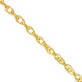 thumbnail image 1 of 14k Solid Yellow Gold Diamond-cut Carded Lite 0.4mm Cable Rope Chain 18" Spring Ring, 1 of 1