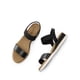 thumbnail image 3 of Sandalias DREAM PAIRS Alpargatas Cuña Planas Negras Mujer 10, 3 of 6